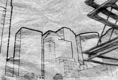 seattle cityscape sketch4