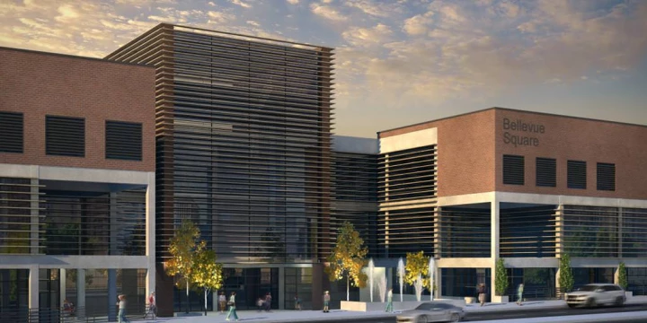 bellevue square retail 3d rendering