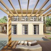 classic villa residential rendering 2