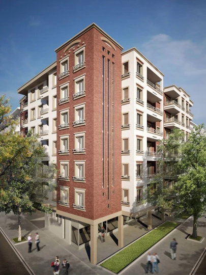 condominium exterior architectural rendering 3
