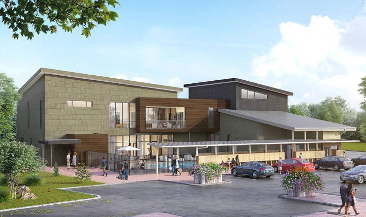 hnn clubhouse exterior rendering