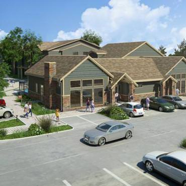 hnn kitts corner clubhouse exterior rendering