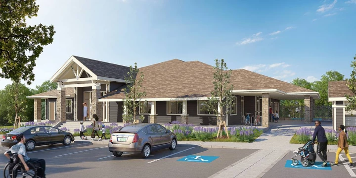 hnn promenade clubhouse exterior rendering