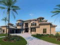 luxury home exterior rendering 