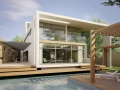 modern villa residential rendering 2