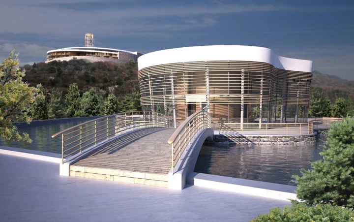 museum exterior 3d rendering 1