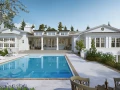 razore residence backyard pool 3d rendering