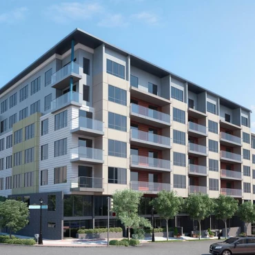 seattle mixed use exterior rendering 2