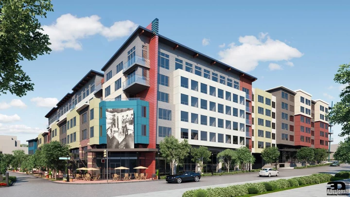 seattle mixed use exterior rendering 3
