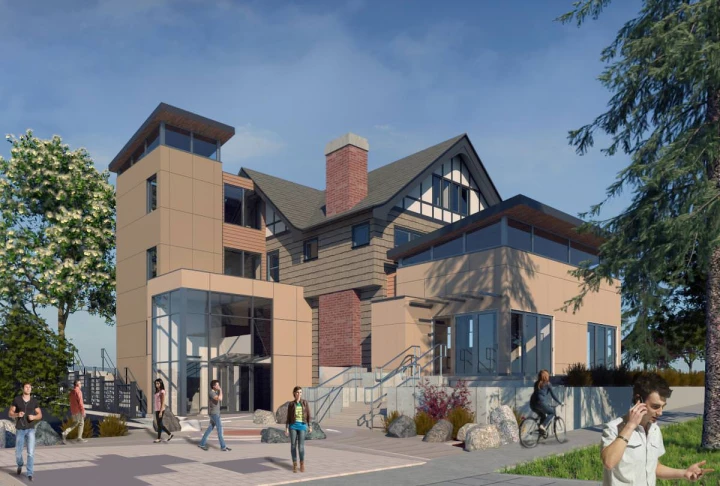 shasta house adaptive reuse activity center exterior