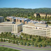 talus corporate campus aerial architectural rendering