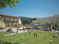 talus corporate campus grounds architectural rendering