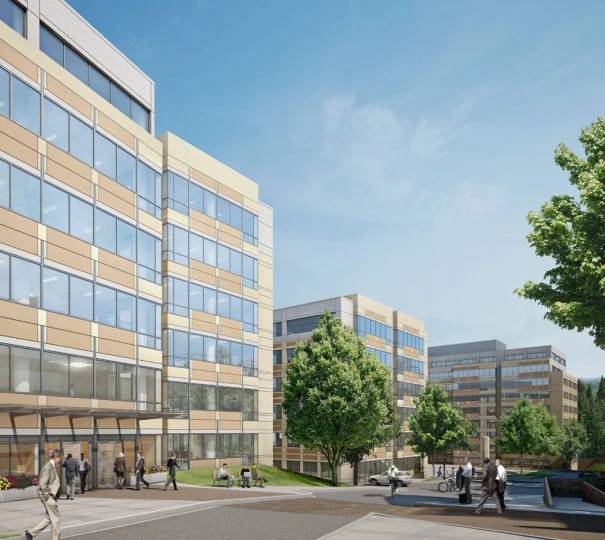 talus corporate campus street rendering