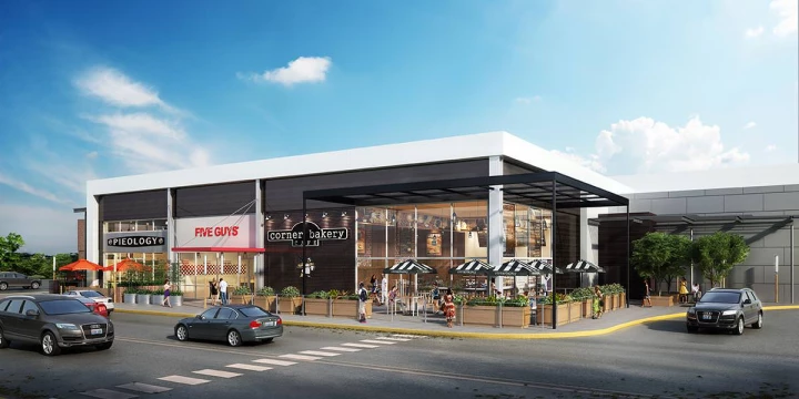 wesfield vancouver retail mall 3d rendering 2