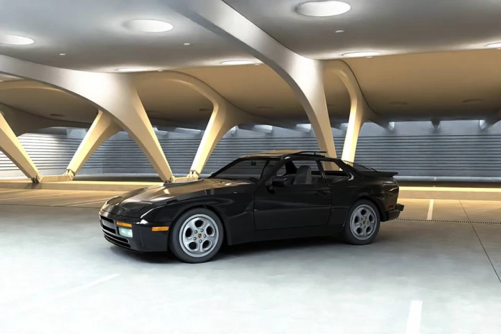 porsche 944 turbo automotive 3d rendering 01