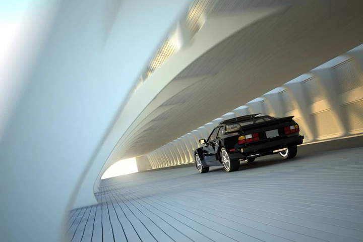 porsche 944 turbo automotive 3d rendering 02
