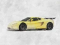 ascari kz1r sketch style automotive illustration