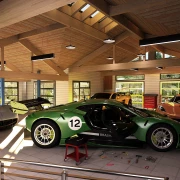 brabham bt62 carrieage house automotive 3d rendering brabham bt62 carrieage house automotive 3d rendering