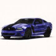 ford mustang boss marker style automotive illustration
