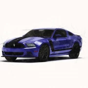 ford mustang boss marker style automotive illustration ford mustang boss marker style automotive illustration