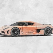 koenigsegg agera sketch style automotive illustration koenigsegg agera sketch style automotive illustration