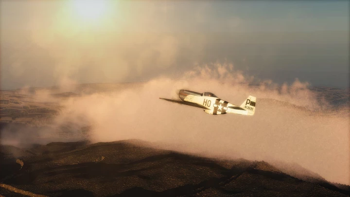p52 mustang aviation 3d rendering