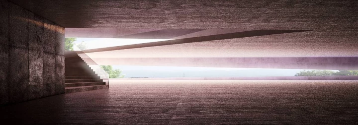 car collectors garage interior visualization