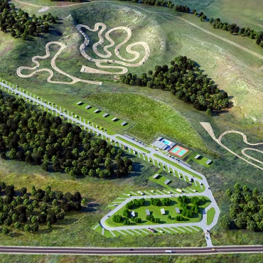 no limits motocross racing track club aerial rendering 1