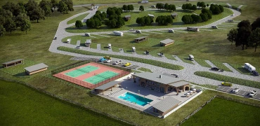 no limits motocross racing track club aerial rendering 3