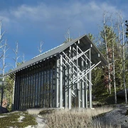 thorncrown chapel digital 3d recreation exterior architectural rendering
