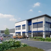 bridge point sumner south office manufacturing facility exterior architectural rendering