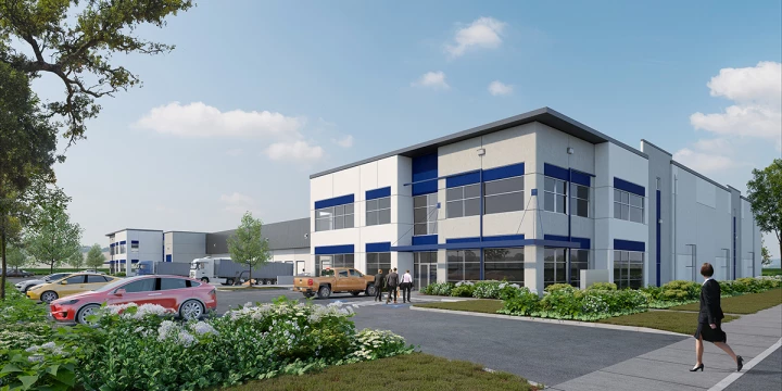bridge point sumner south office manufacturing facility exterior architectural rendering