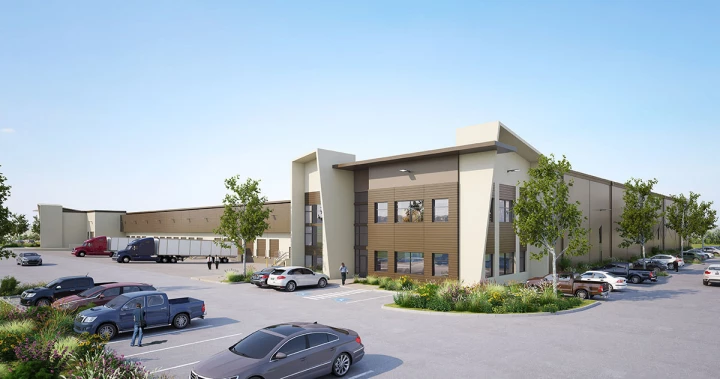 panattoni pacific logistics south exterior architectural rendering