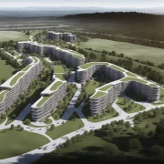 ai roof garden housing complex