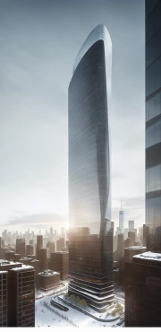 ai single tower winter day