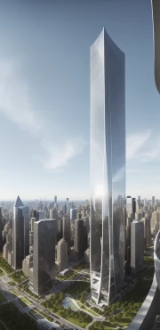 ai skyscraper summer day