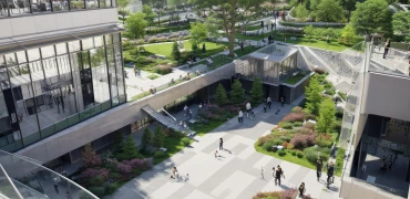 ai urban layered plaza