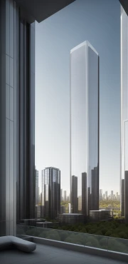 ai modern tower framed