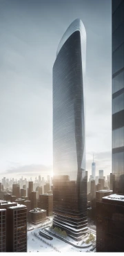 ai single tower winter day