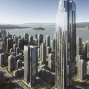 ai skyscraper summer day