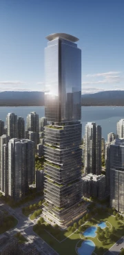 ai stacked tower summer day