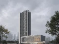 tower highrise architectural rendering