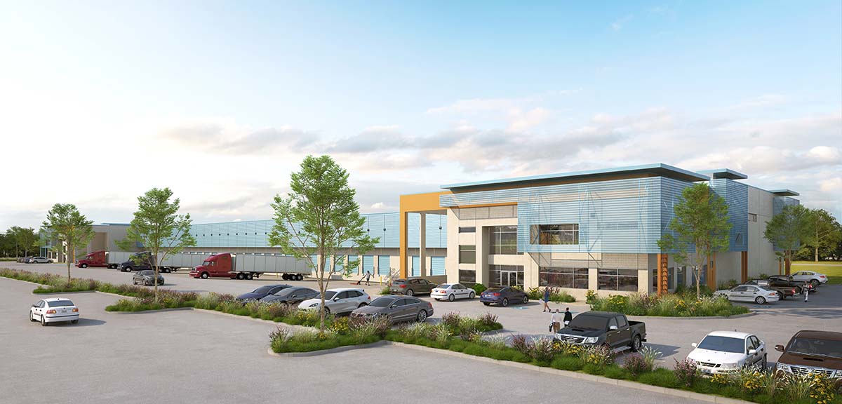 panattoni pacific logistics north exterior architectural rendering