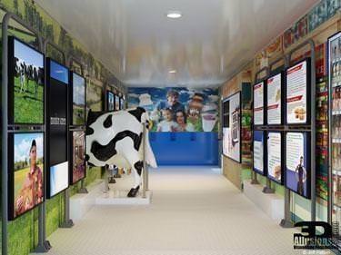   Dairy Trailer Interior Visualization 1