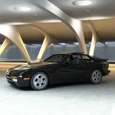 porsche 944 turbo automotive 3d rendering 01