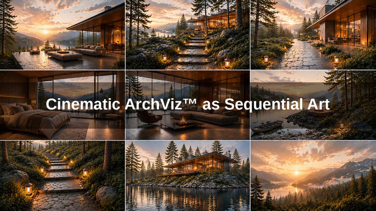 Cinematic ArchViz as Sequential Art