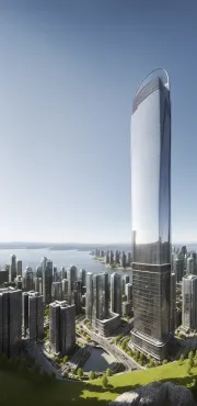 ai skyscraper summer day