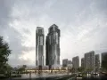 tower highrise concept2 dusk architectural rendering 2