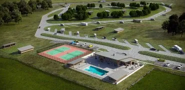 no limits motocross racing track club aerial rendering 3