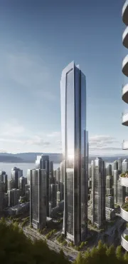 ai skyscraper summer day